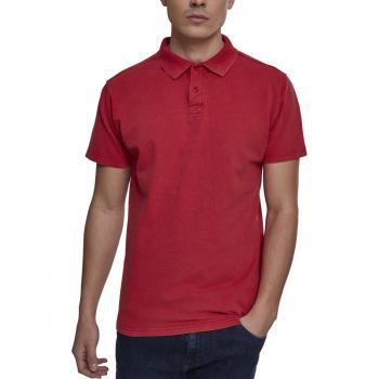 Urban Classics Garment Dye Pique Poloshirt Herren Grün