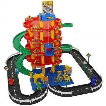 WADER QUALITY TOYS Kinderparkhaus – 5‑Level Spielautogarage
