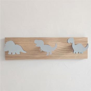 Wall-Mounted Dinosaur Hanger for Boys