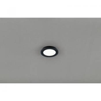 Pannello luminoso a LED tondo di 17 cm con controllo del livello di luminosità a 3 step, colore nero