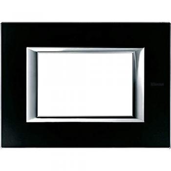 Plaque Axolute 3 Modules Noir Nuit BTICINO