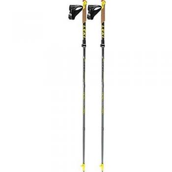 LEKI Micro Trail Vario Nordic Walking Stock – Weiß-Neon Gelb Mix, Einheitsgröße