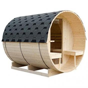 Sauna Outdoor Lahti Deluxe L – Dimensioni 195x220 cm, 4 Persone