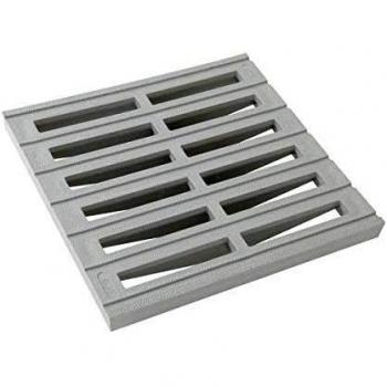 Grille de sol sans cadre 25 x 25 gris clair NICOLL