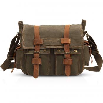 FANDARE Sac messenger en toile pour 14 pouces laptop