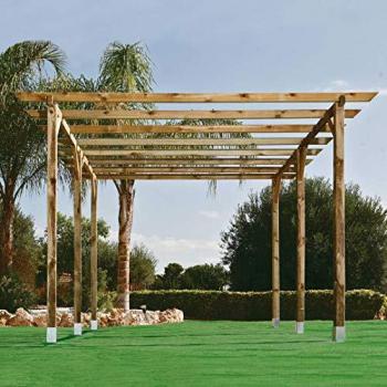 Kit Pérgola 4x3.6 m con Postes de 9x9 cm