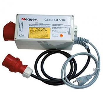 Megger Adattatore CEE-Test 5/16 Trifase – Supporto PAT300 & PAT400 (DE-050)