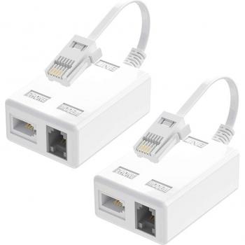 Enchufe Microfiltro ADSL BT con Dos Paquetes