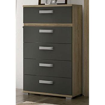 Commode Chic Chêne Cambrian/Graphite