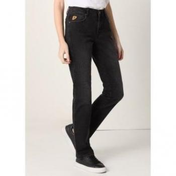 Lois Denim Straight Fit A Vita Bassa 28 Nera