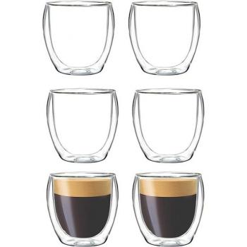 6-Piece Thermal Espresso Cup Set