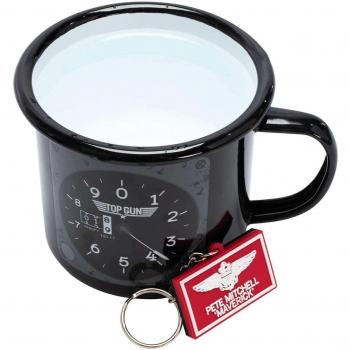 Top Gun Enamel Mug Gift Set with Keyring
