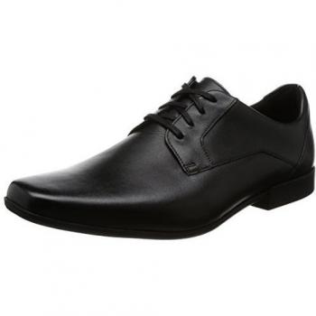 Clarks Glement Lace, Derbys Homme, Cuir Noir (40 EU)