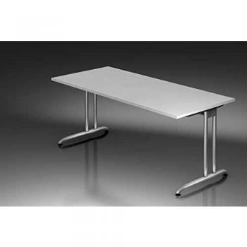 Scrivania Fissa 180 Cm Serie B Grigio – Manutan