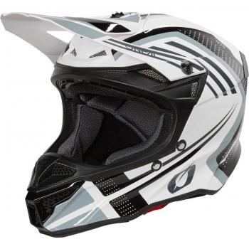 Oneal Casco Moto Cross 5SRS Polyacrylite Spike Nero/Bianco – XS