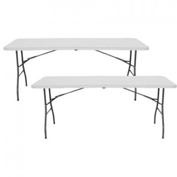 Mesas Plegables Rectangulares 180 cm para Eventos