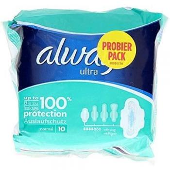 Always Ultra Normal Plus 10 Pads with Wings