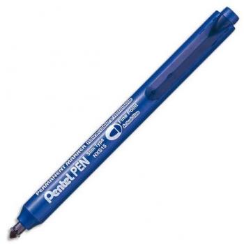 Pentel NXS15 C B – Marqueur Bleu Rétractable, Lot de Douze