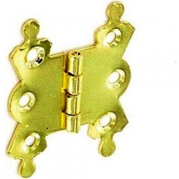 Securit Fancy Hinges Steel Brass Plated 50mm