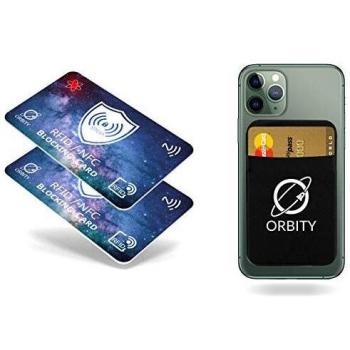ORBITY Carta di Blocco RFID Protezione Contattless RFID/NFC Anticlonazione Custodia Carte di Credito Chip Sicurezza