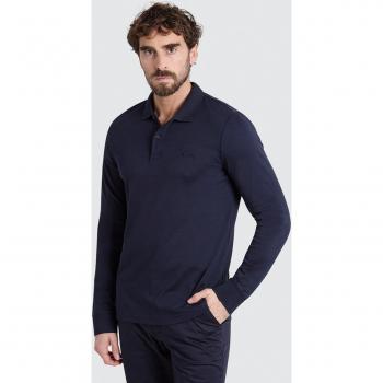 Polo Calvino Klein L Maniche Lunghe Blu Slim