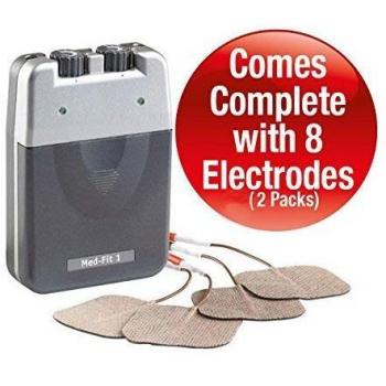 Med-Fit 1 Dual Channel Tens Machine-Fast Effective Pain Relief with 8 Electrodes
