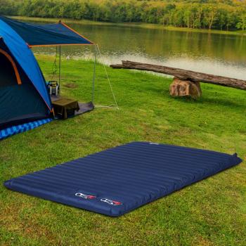 Portable Inflatable Camping Bed with Double Mattress
