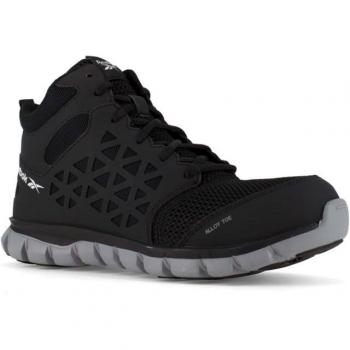 Reebok Women’s 6.5 Medium Black Athletic Mid-Cut Sublite Cushion Work Shoe (SKU 690774469891)