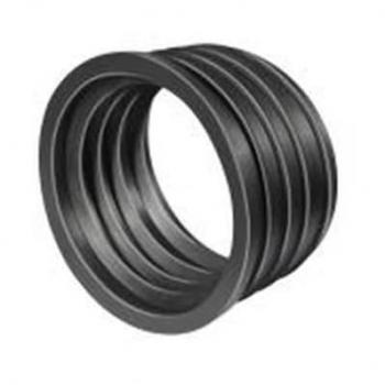 Riduzione Gomma Nera D 100/110 Diametro Interno 90/100 Morsetti