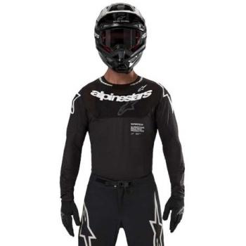 Camiseta de Cross Alpinestars Supertech Ward 2024 Negra-Baya