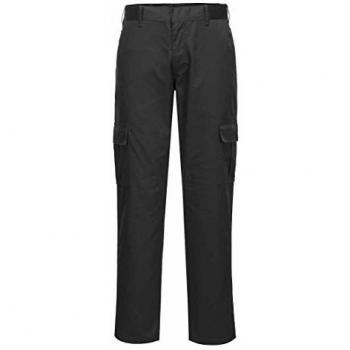 Portwest Slim Fit Combat Pants Black 40 31