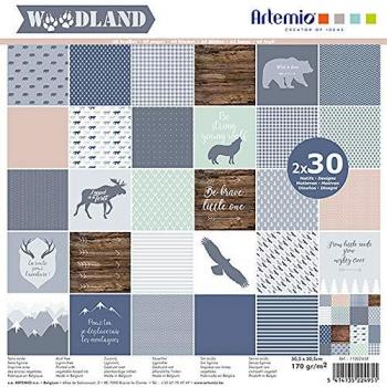 Artemio Woodland Theme Cardstock Set