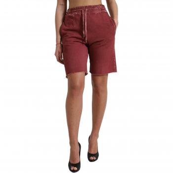 Dolce & Gabbana Brown High Waist Cotton Sweatshorts