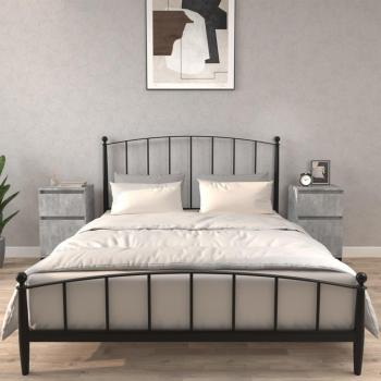 VidaXL Nightstands Set of 2 Concrete Grey 40x35x70 cm