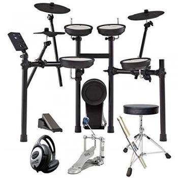 Roland TD-07KV E-Drum Schlagzeug Set Bundle mit Zubehör