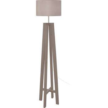 Estilo Trapecio Vidar 1, Lámpara de Pie en Gris Pardo