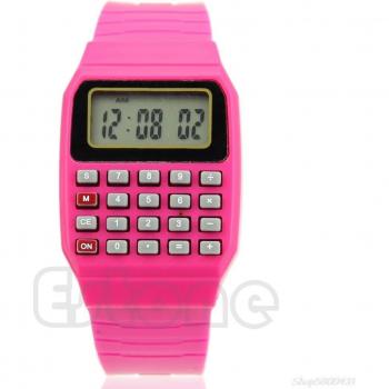 Silicone Kids Calculator Wrist Watch