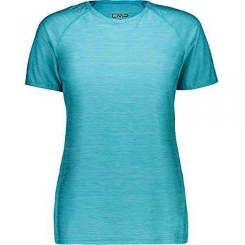 Gemischte Eleganz: Damen‑Melange‑Stretch T-Shirt – 36