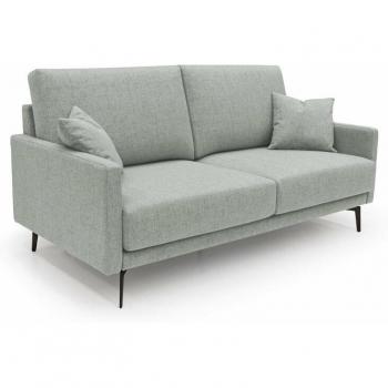 Divano Saturno T03: Comfort Imperméabile in Tessuto Grigio Chiaro 160 cm
