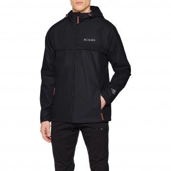 Columbia Jones Ridge Herren-Regenjacke, Polyester/Nylon, Schwarz, Größe XL