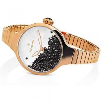 Uhr Hoops Nouveau Chérie Rolling Stones Elastic Gold Schwarz