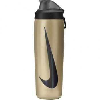 Botella de fitness Nike Refuel 700 ml con tapa abatible oro