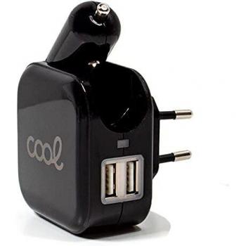 Chargeur Auto USB 2.1A Secteur Noir