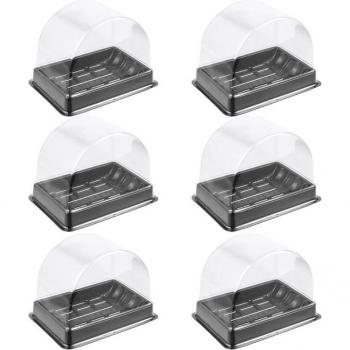Contenedor de Cajas Transparentes para Pasteles – 30 Platos Desechables
