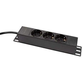 LogiLink PDU3B01 PDU 1U Noir 3 Sorties CA