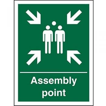 Sign Assembly Point Plastic Green 20 x 15 cm