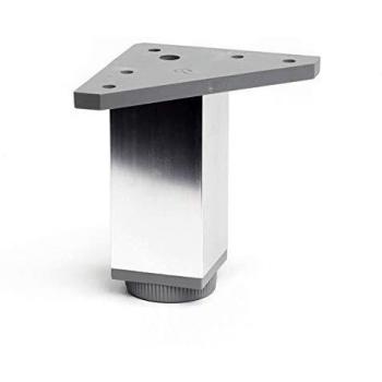Supporto per mobili in alluminio cromato 40x40 altezza 10cm