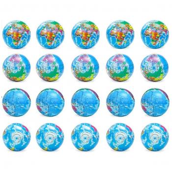 Pack de 20 Boules Anti-Stress Terre, 2,5 pouces