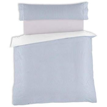 Fondo Marino: Conjunto Azul Funda Nordica + Almohada Greta, cama 90 cm, algodón 100%, 200 hilos