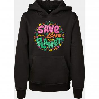 Mister Tee Sweat-Shirt à Capuche 122/128 noir Save and Love pour filles